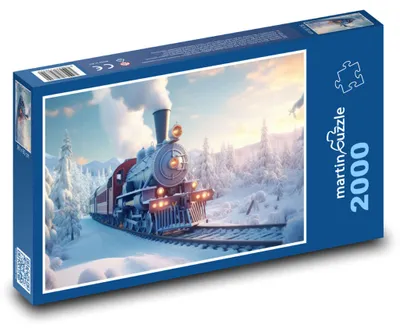 Obrázek produktu pro martinpuzzle - Puzzle 2000 - Vlak v zimní krajině