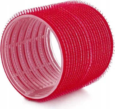 Produktbild von Ponik's Lockenwickler, Selbsthaftend Haftwickler Set - 70 mm - 6 Stücke - Jumbo Größe Selbsthaltende Rollen Selbst Griff Locken, Rot