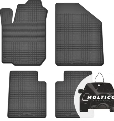 Produktbild von Gummimatten mit Rand Auto Fußmatten Gummi Automatten Passgenau 4-teilig Set - passend für Kia Rio I 2000-2005