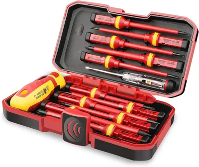 VDE-Schraubendreher-Set 13-teilig, magnetisch, Schlitz, Pozidriv, Torx