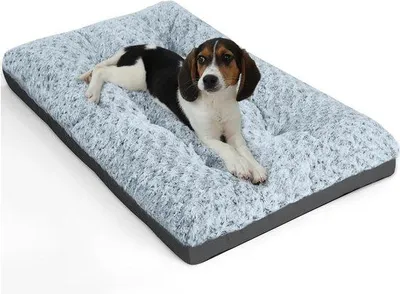 Produktbild von Großes Hundebett, Grau, Wasserdicht, 76x48 cm, Antirutsch, Atmungsaktiv