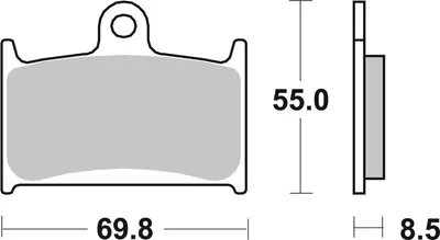 Produktbild von sbs Bremsbeläge Satz Vorne 624DC