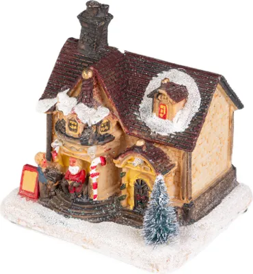 Produktbild von Weihnachtsdeko Winterhaus, LED-Beleuchtung, 15 x 12,5 x 9,5 cm