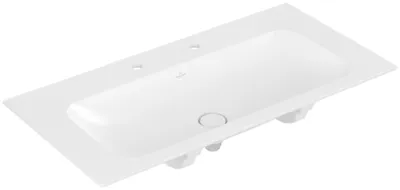 Immagine prodotto di Villeroy & Boch Finion lavabo armoire, sans trop-plein, 2 trous pour robinet, 1000x500mm, 4164A1RW, 4164A1RW
