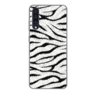 Produktbild von MuchoWow® Handyhülle Schutzhülle Hülle für Samsung Galaxy A50 Tiermuster - Zebra - Weiß Silikon Softcase Handy Hülle - Mobiltelefonhülle