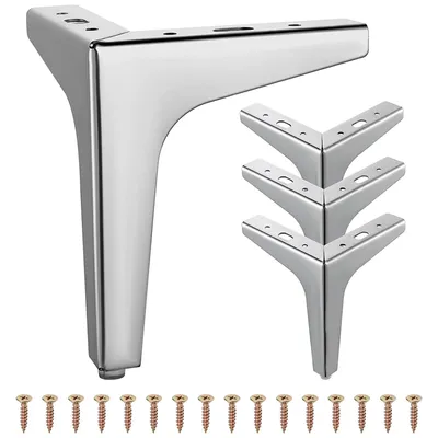 Produktbild von MODFU 4 Stück Möbelfüße, Belastbar Bis, 10cm Tv Lowboard Möbelfüsse, Schrankfüße für Schrank, TV-Schränke, Schubladen, Nachttisch, Mit Schrauben