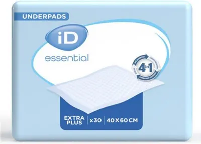 Image de ID Essential Underpads Extra Plus 40 x 60 cm - 9 paquets de 30 protections
