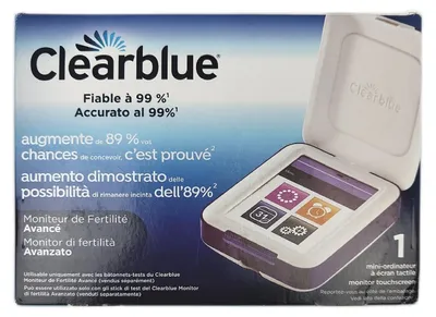 Produktbild von Clearblue Advanced Fertilitätsmonitor Ovulationstest Schwangerschaftstest Monitor Set digital fortschrittlich