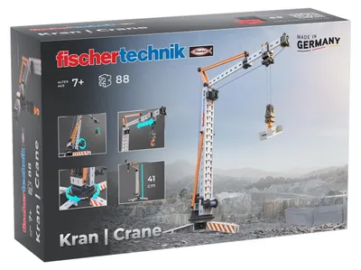 Obrázek produktu pro Stavební sada STEM s jeřábem k sestavení a ovládání, Fischertechnik