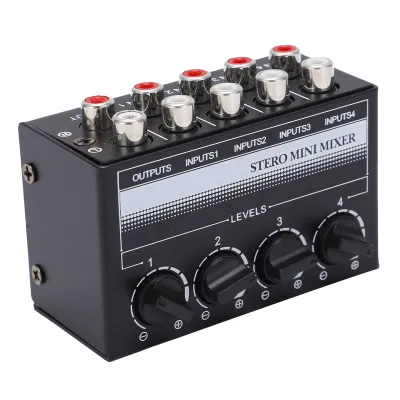 Image de Mini-mixeur stéréo, contrôleur de signal audio passif, hub 4 canaux pour les spectacles en extérieur