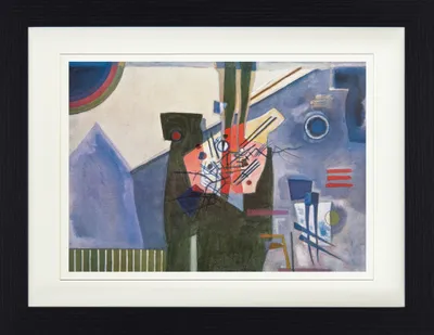 Produktbild von Wassily Kandinsky Gerahmtes Bild Mit Edlem Passepartout | Wand-Bilder | Im Bilderrahmen - Rosa Im Grau, 1926 (30 x 40 cm)