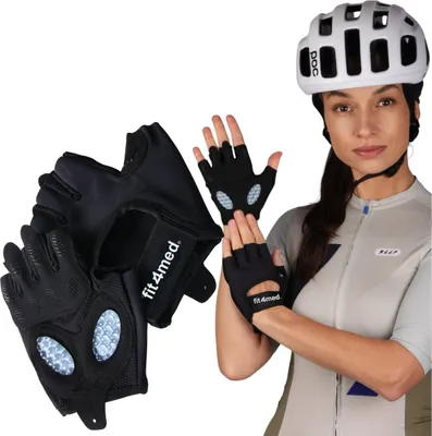 Produktbild von FIT4MED | Radsporthandschuhe - Schwarz - Größe S - Atmungsaktiv - Unisex - Handschuhe