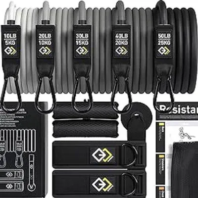 Productafbeelding van Famanu weerstandsband set voor fitness - 5 elastische banden