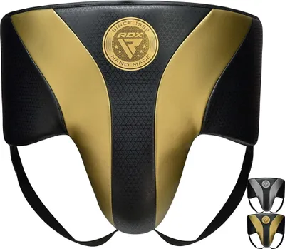Zdjęcie produktu dla Ochraniacz pachwiny RDX do boksu, Muay Thai, kickboxingu, MMA, walki, skóra Maya Hide, seria MARK PRO
