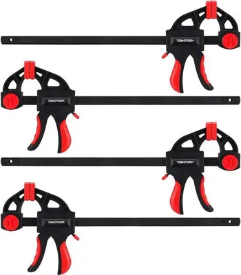 Immagine prodotto di Set da 4 pezzi per lavori leggeri in legno, larghezza delle ganasce: 30 cm