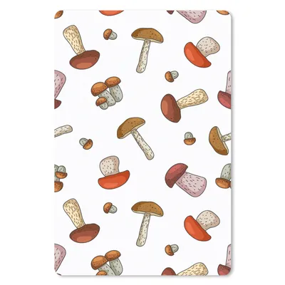 Produktbild von MuchoWow® Mauspad Mousepad Pilz - Muster - Cartoon 18x27 cm - Mousepads - Maus Mat - Pad - Mausunterlage