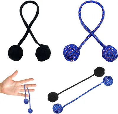 Productafbeelding van Fidget-handspeelgoed - Set van 2 - Parachutekoord - Antistress speelgoed - Volwassen sleutelkoord - Parelhanger