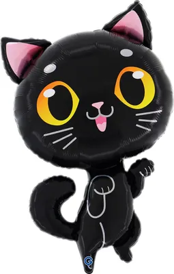 Produktbild von 29"  Folienballon Shape Katze | 74 cm - Schwarz