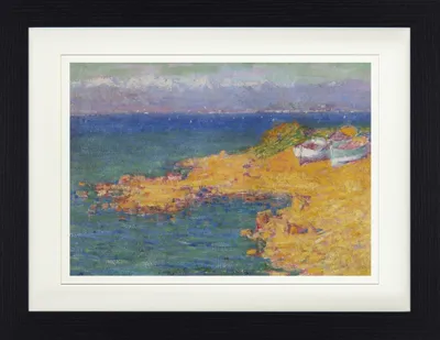 Produktbild von John Peter Russell Gerahmtes Bild Mit Edlem Passepartout | Wand-Bilder | Im Bilderrahmen - Die Bucht Von Nizza, 1891 (30 x 40 cm)