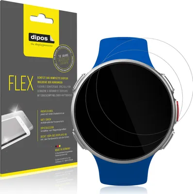 Produktbild von 2x Schutzfolie für Polar Vantage V Folie, 100% Displayabdeckung, dipos Flex