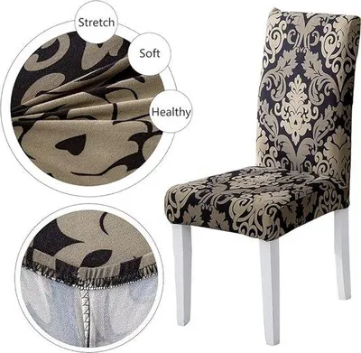 Productafbeelding van Famanu Stoelhoesjes - Elastische hoesjes voor elegante stoelen, 7 x 43 x 50 cm
