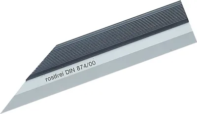 Produktbild von Präzision Haarlineal mit Handwärmeschutz DIN874/00 Inox 500 mm rostfreier Stahl