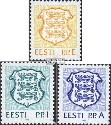 Produktbild von Briefmarken Estland 1992 Mi 183-185 (kompl.Ausg.) postfrisch Staatswappen