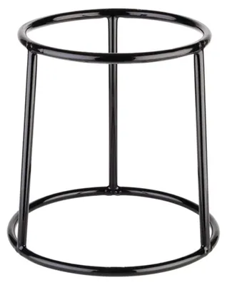 Image de APS Support de buffet MULTI ROUND, hauteur : 180 mm, noir en métal/PVC, avec revêtement antidérapant, empilable,