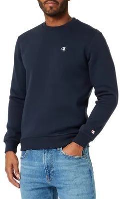 Imagen del producto de Champion Legacy Basics: Sudadera con cuello redondo y cremallera, para hombre, color azul marino