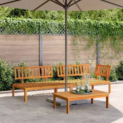 Produktbild von Möbel 3-tlg. Garten-Sofagarnitur aus Paletten Massivholz Akazie - Gartensofas 3209427