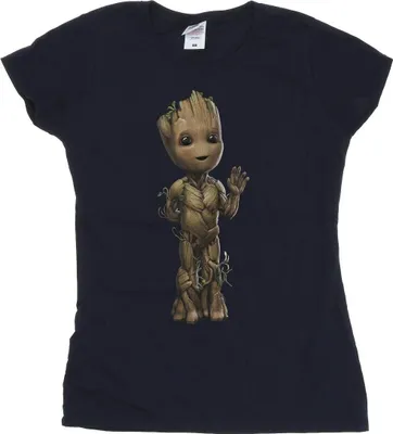 Produktbild von Marvel - "I Am Groot" T-Shirt für Damen BI30512 (XL) (Marineblau)