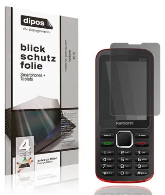 Produktbild von Blickschutzfolie für Karbonn KC10 matt Schutzfolie Folie Display Schutz dipos