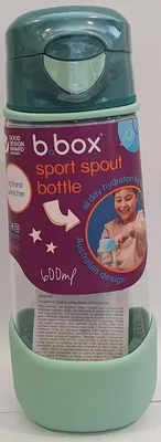 Zdjęcie produktu dla Butelka sportowa Tritan 600 ml w kolorze Emerald Forest – idealny towarzysz aktywności i zdrowego stylu życia od b.box!
