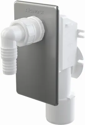 Image de Alcadrain APS3 Unterputzsiphon für die Waschgeräte, Edelstahl