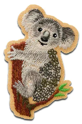 Obrázek produktu pro Koala animal - nášivka, nažehlovací nášivka, nášivka, nášivky, k nažehlení, velikost: 6 x 4 cm
