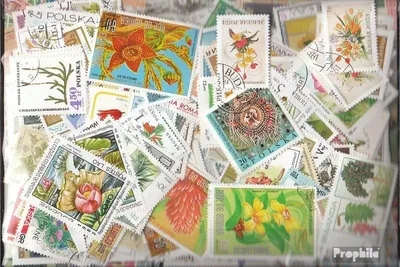 Produktbild von Briefmarken Motive 500 verschieden Blumen und Pflanzen Marken