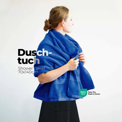 Produktbild von etérea Duschtuch Baumwolle Türkis 70x140 cm