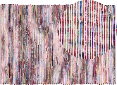 Zdjęcie produktu dla BELIANI Dywan wielokolorowy bawełniany 160 x 230 cm ręcznie tkany boho styl do salonu