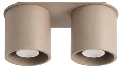 Obrázok produktu pre Stropné svietidlo ORBIS 2 taupe 2xGU10 10W hliník 12x10x26cm Sollux Lighting
