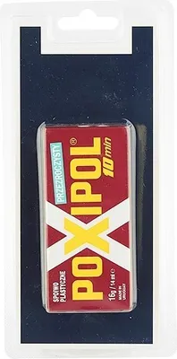 Produktbild von POXIPOL - Zweikomponentenkleber im transparenten Blister, 16 g / 14 ml