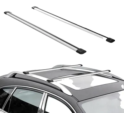 Image de Barres transversales VEVOR pour galerie de toit, capacité de charge de 100 kg, longueur de 135 cm. Barres transversales robustes en alliage d'aluminium pour galeries de toit, porte-canoës et porte-bagages (barres transversales uniquement)