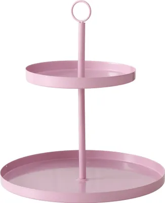 Produktbild von BOLTZE Etagere Samina (Farbe Hellrosa, aus Metall, 2-stöckig)