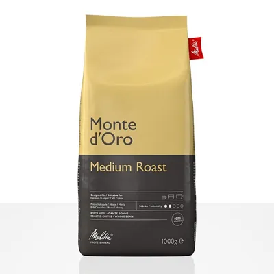 Produktbild von Melitta Monte d'Oro Medium Roast Cafe Creme 1kg Kaffeebohnen