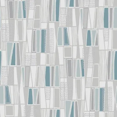Obrázek produktu pro Borastapeter Tapeta geometrické obrazce šedáItyrkysová - 660036 - 53 cm x 10,05 m