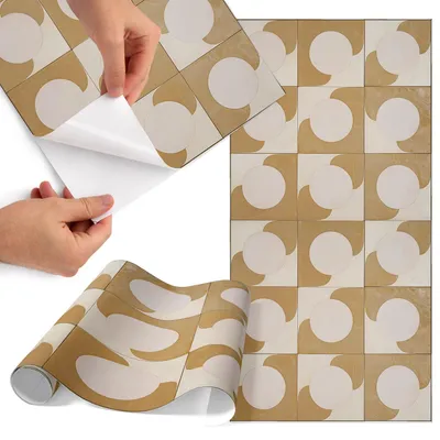 Produktbild von Möbelfolie 65x130 cm - Klebefolie Möbel - Selbstklebende Folie - Folie für Möbel - Möbelfolie Küche - Klebefolie Küche - Möbelfolie Schrank - Wasserdicht - Abwaschbar - Selbstklebend - Luftblasenfrei - Rückstandslos entfernbar - Senfformen