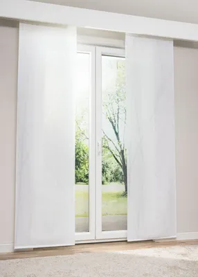 Produktbild von Lysel Schiebegardine Toliara in Rohweiß, in der Größe (BxH) 60cm x 245cm