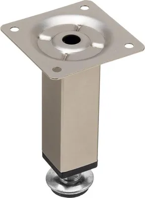 Produktbild von FS015 100 mm verstellbarer Möbelfuß, matt verchromt