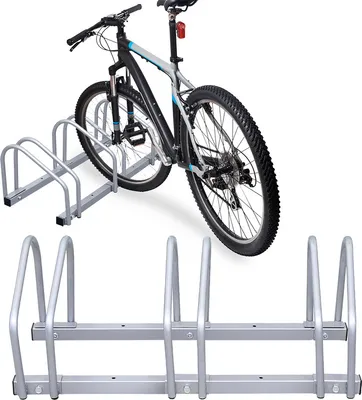 Obrázok produktu pre Jiubiaz Stojan na 3 bicykle 70,5x32x26cm pozinkovaný a vhodný na montáž na stenu