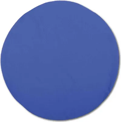 Produktbild von Dekokissenhülle ohne Füllung Blau Ø 30 cm – Kissenhülle Ellen aus Polyester, mit Reißverschluss, waschbar, für Wohn- und Schlafzimmer