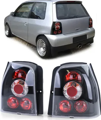 Obrázok produktu pre Čierne zadné svetlá pre VW Lupo 98-05 + Seat Arosa 97-04